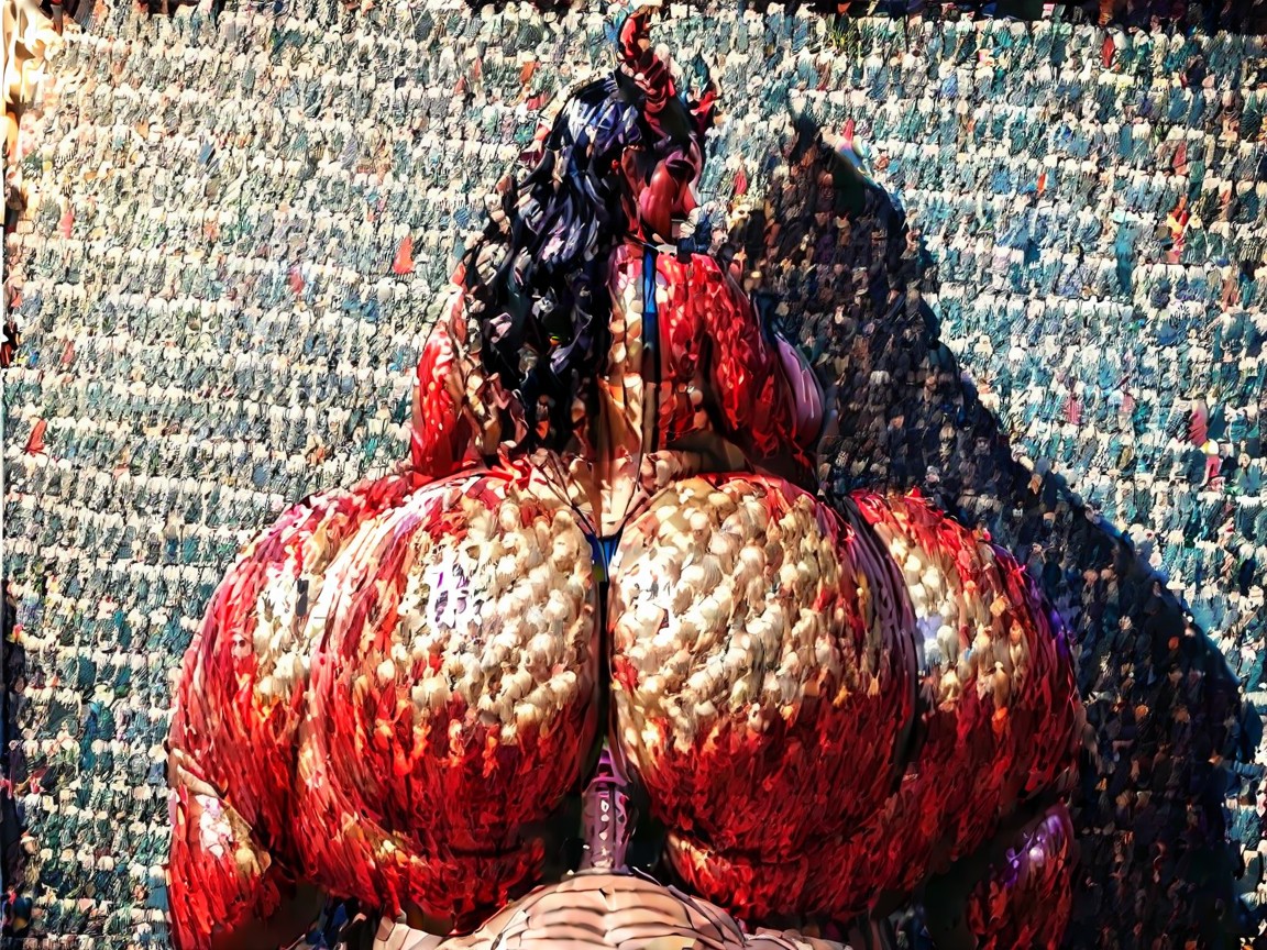 가슴 확장, Black Nipples, Oiled Skin BBW AI 야짤