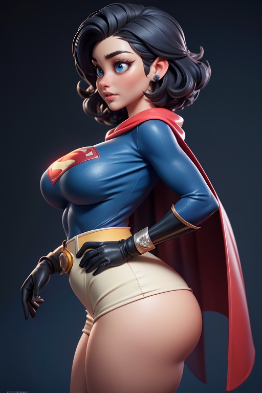Blue Gloves, Bare Thighs, Thick Thighs Porno IA