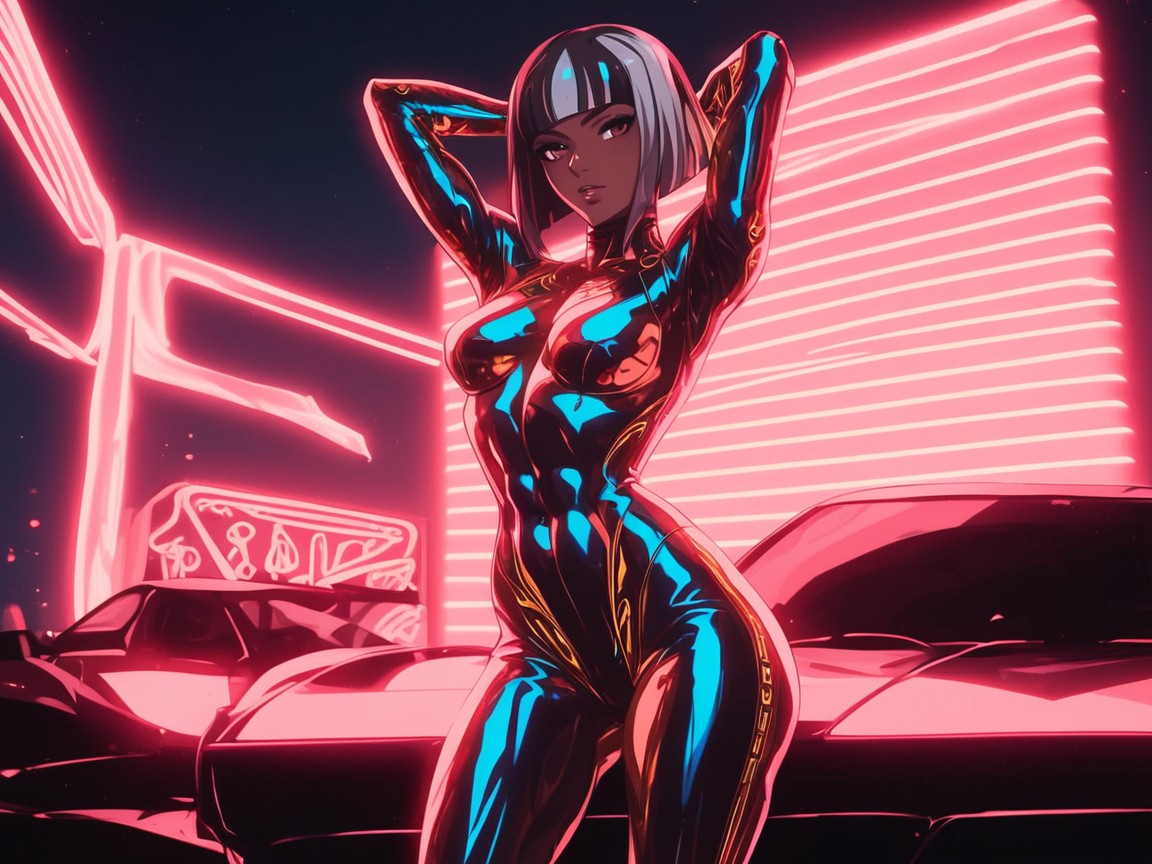 Rectangle Body Type, Downturned Eyes, High Brightness Effect Hentai AI Porn