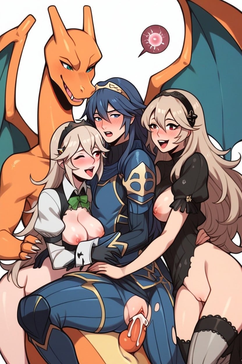 2 People, Creampie, Large Breast Hentai AI Porn