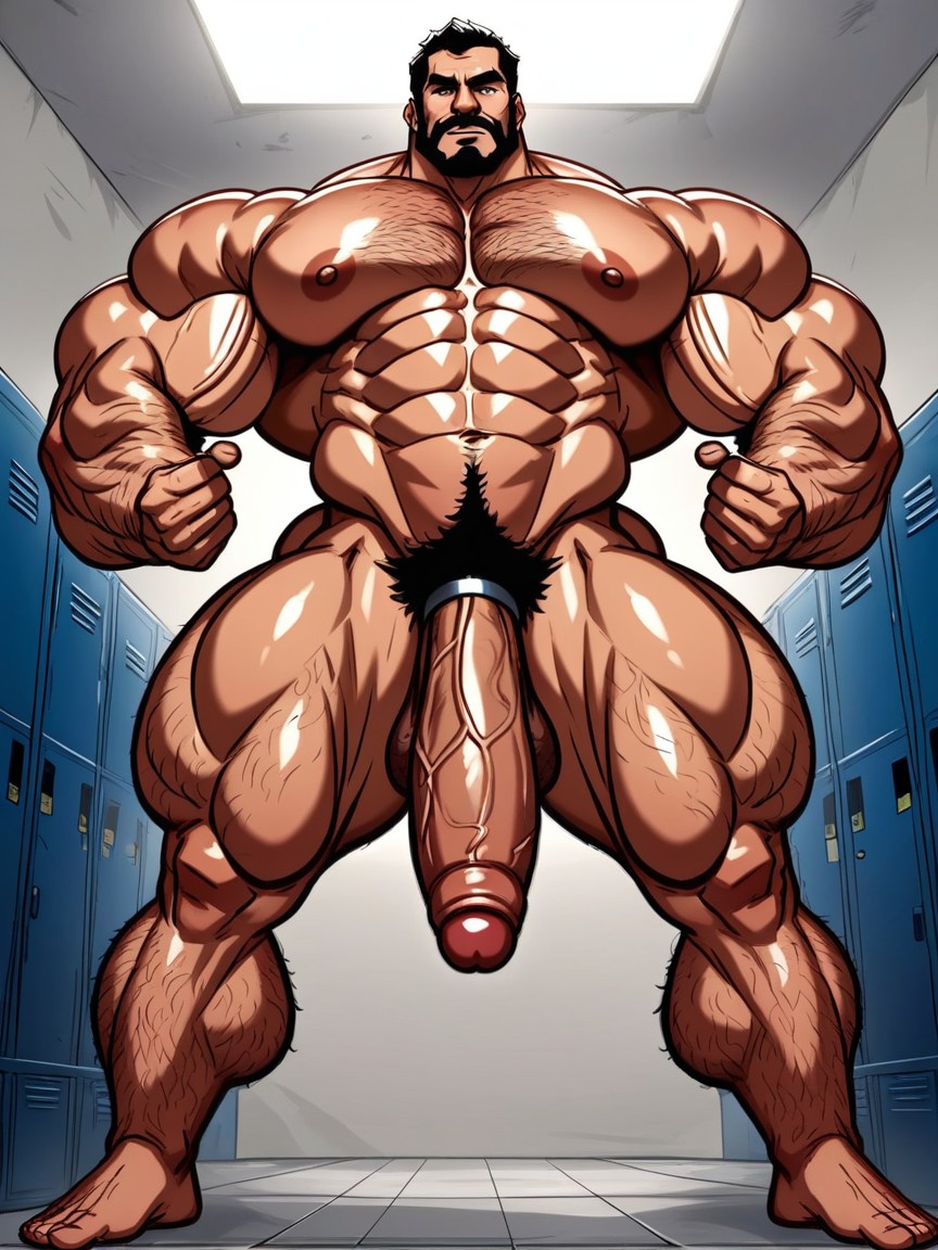 Muscle, Extremely Hairy, 30+ AI Gay Porn