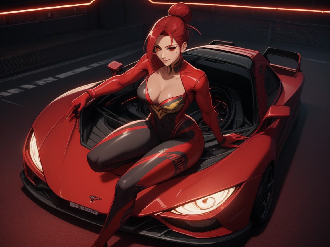 Light Makeup, Dragon Decals On Car, Long Breast Width 라틴 AI 야짤