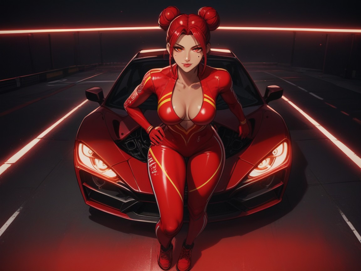 Luz Volumétrica, Wide Long Shoulders, Compact Hip Length Chest Wider Than Hips Porno IA latina