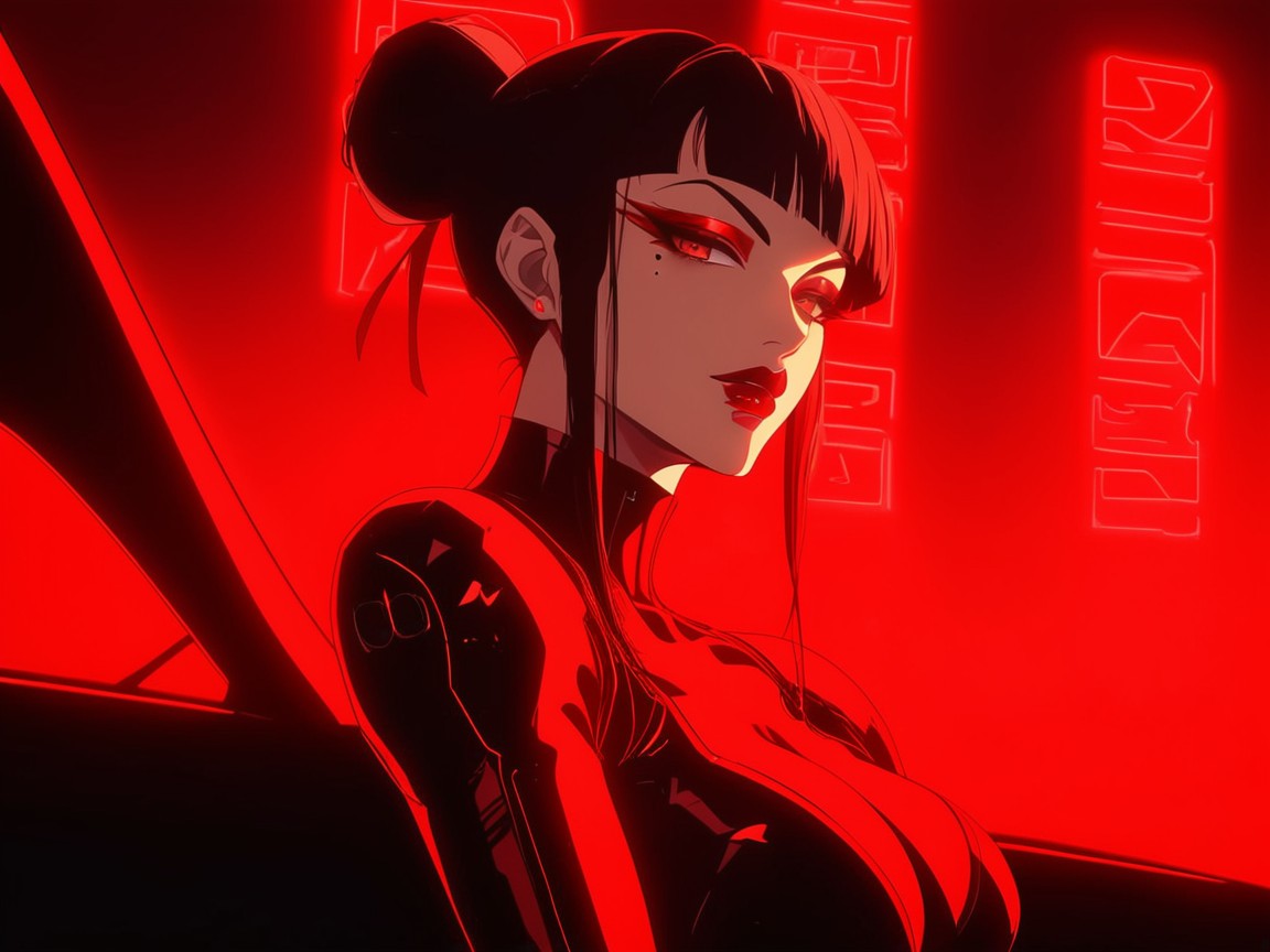 Vibrant Colors, Wing Tip Eyeliner, Wide Chest Hentai AI Porn