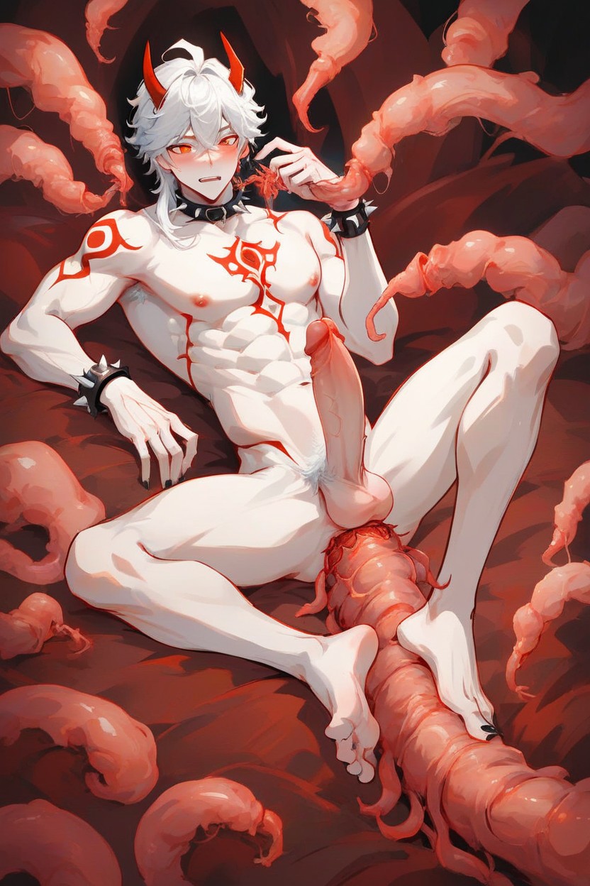Gay, Laying Down On Back, Corruption From Parasite AI Gay Porn