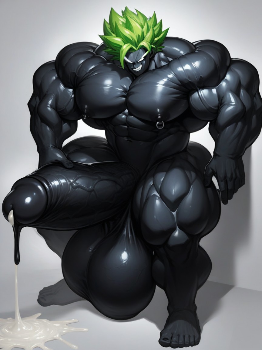 Huge Testicles, Hyper Penis, Wide AI Gay Porn
