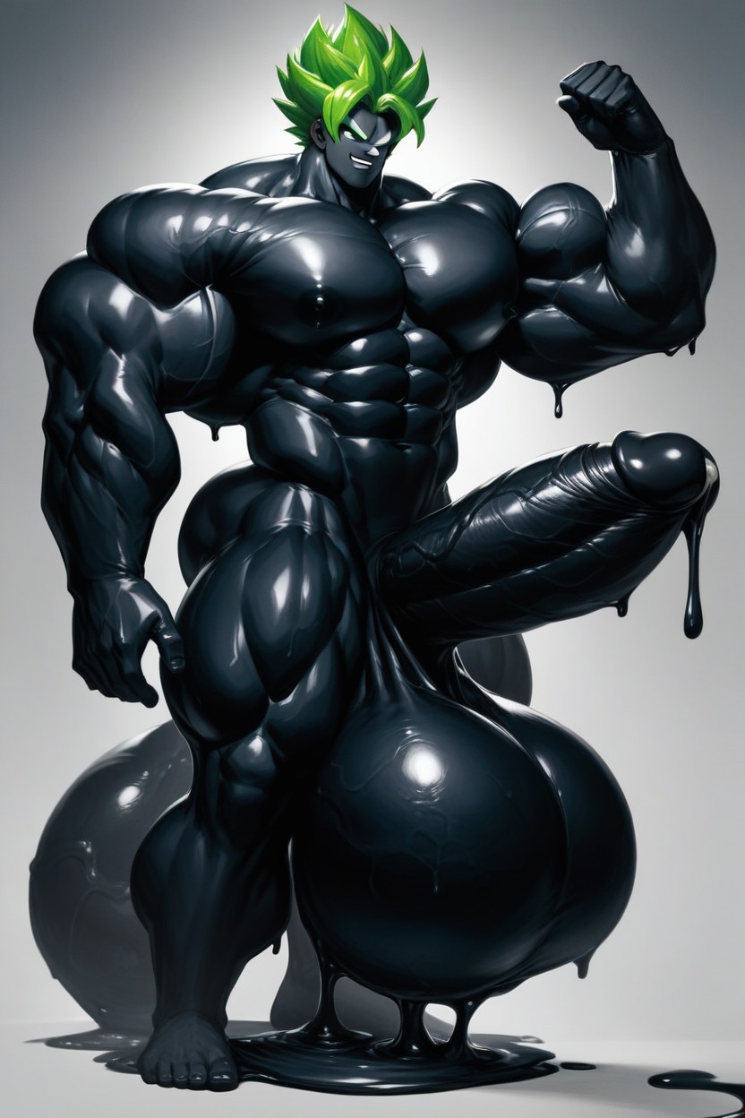 Macro, Broly From Dragon Ball Z, Extremely Large Ass AI Gay Porn