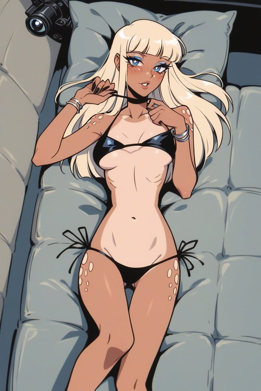 Model, Laying Down, Blacked Hentai AI Porn