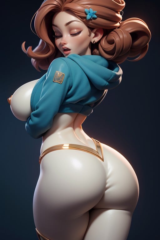 Breast Exposed, Drool, Eyes Closed AI Porn