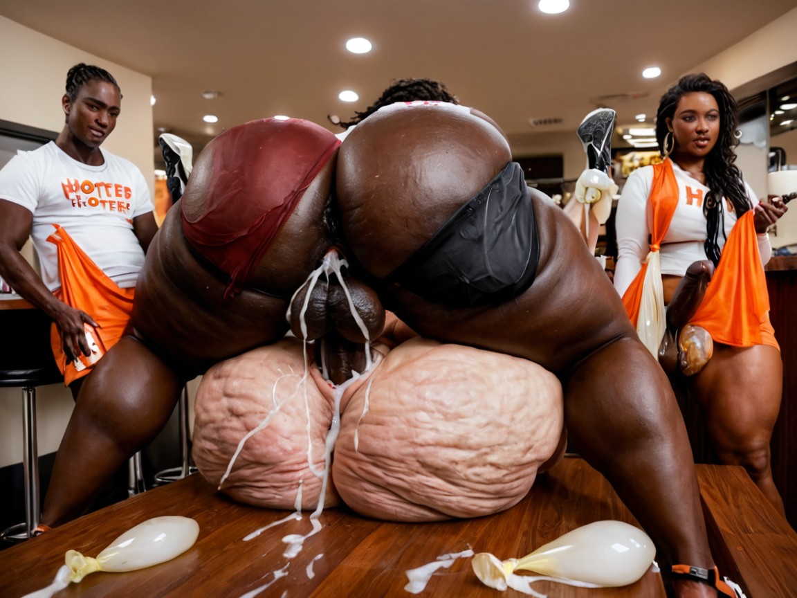 Hyper Ebony Ass, Creampie, African Men Porno ebony IA
