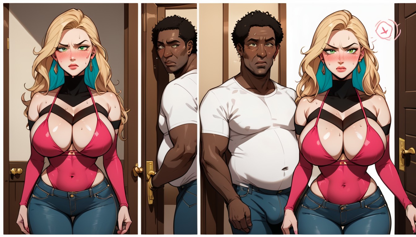 Third Person View, Long Loose Hair, Open De Door AI Porn