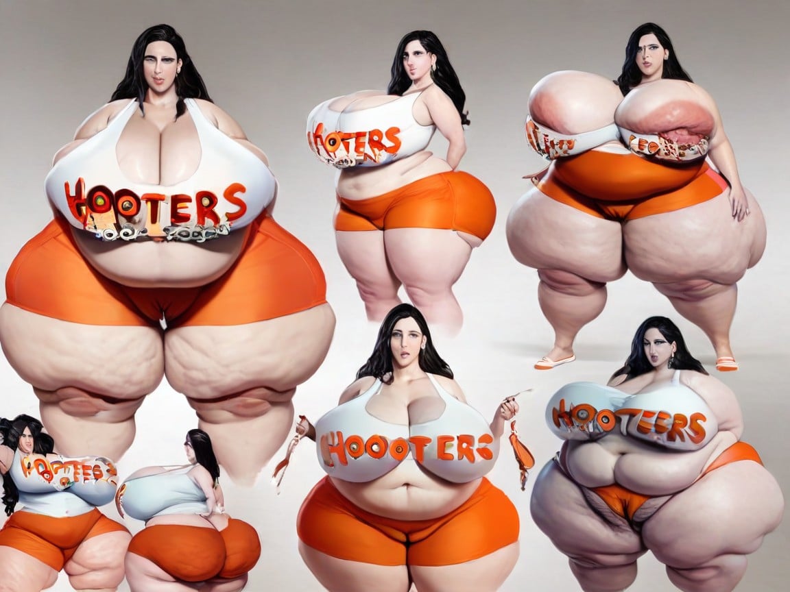 Fattening, Eating, Giant Labia AI Porn