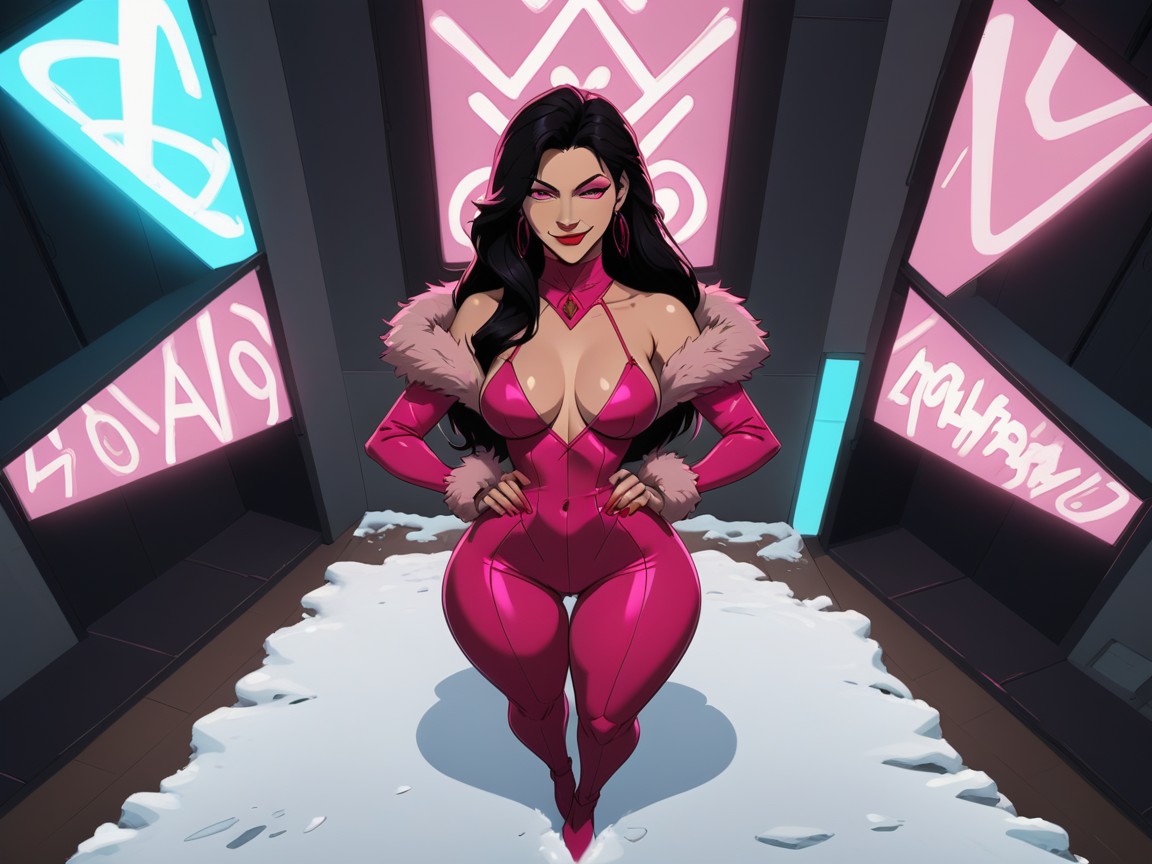 High Breasts, Red Lipstick, Round Ass Depth Porno latina IA