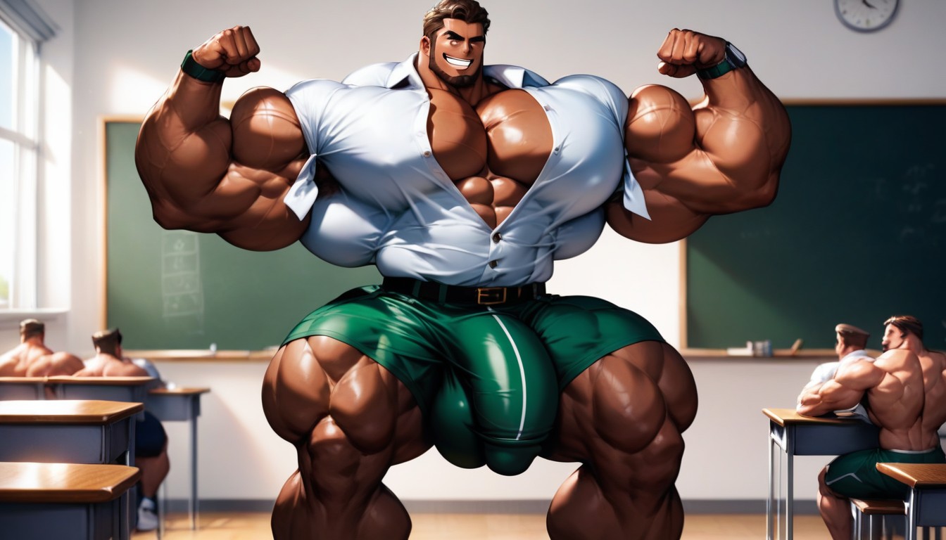 Sleeve, Huge Biceps, Massive Chest ゲイAIポルノ