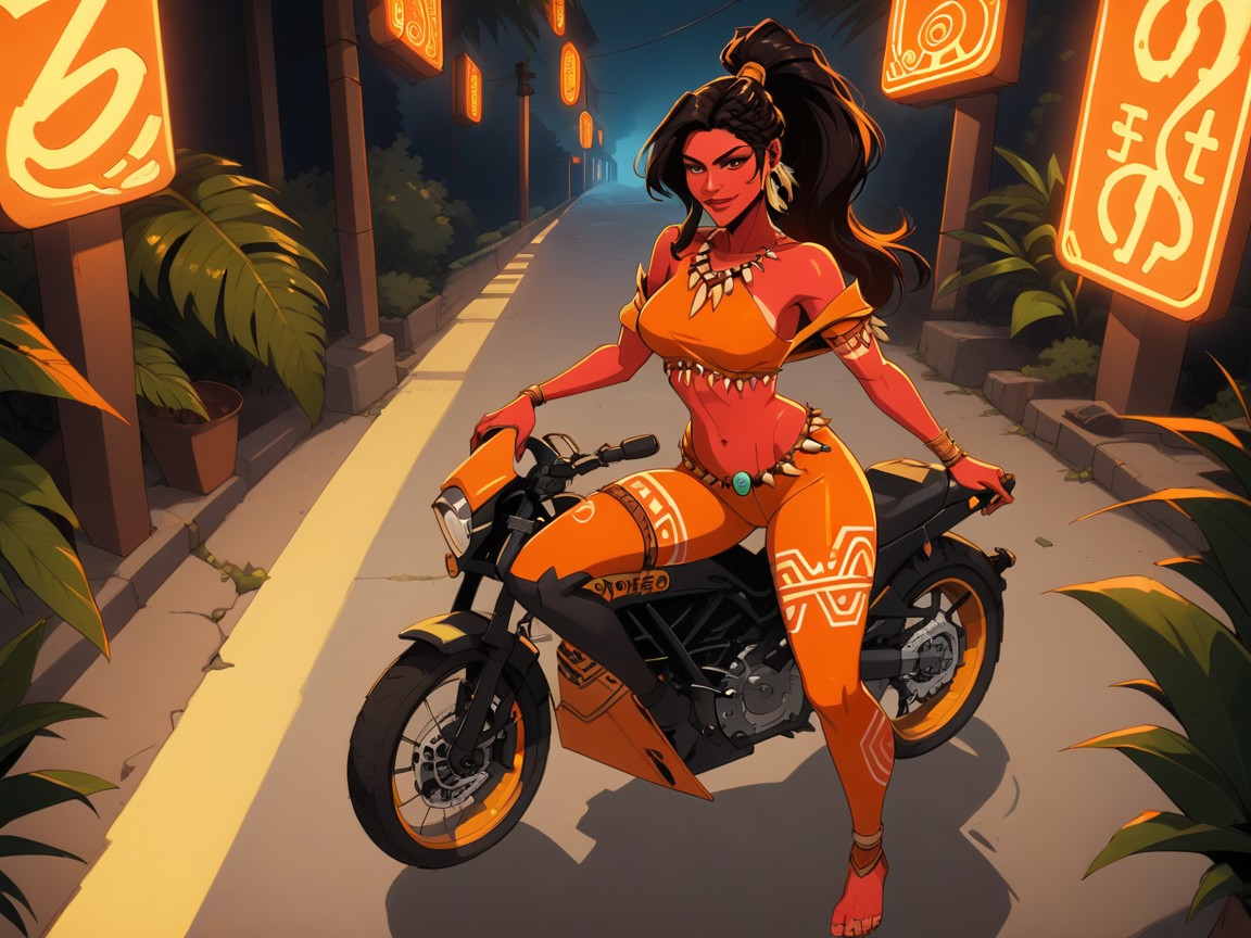 Nsfw, Hourglass Body Type, Wide Set Eyes Porno latina IA