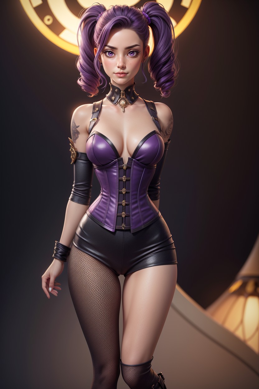 Purple Eyes, Camel Toe, Abs Hentai AI Porn