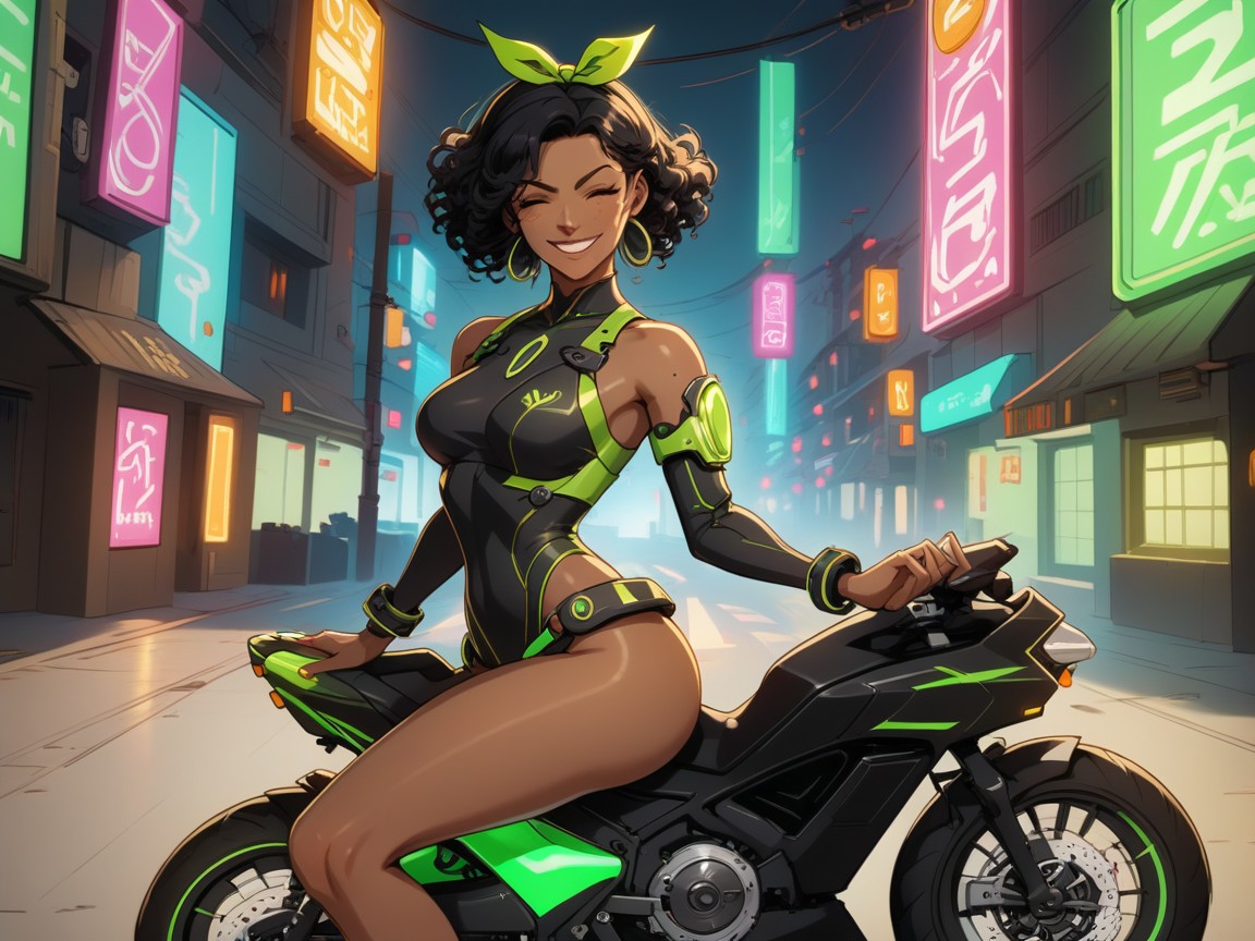Green Glasses, Street Racer, ウィンク ラティーナAIエロ