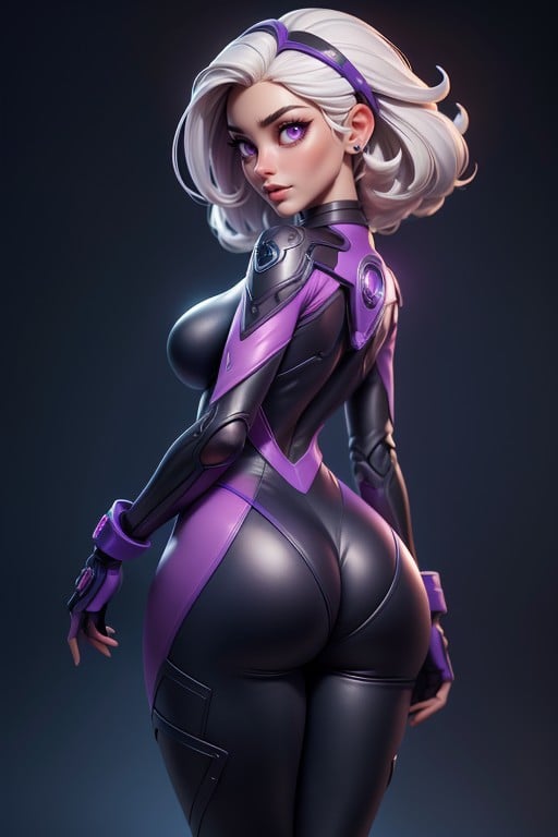 Violet Eyes, Curvy Hips, 18+ AI Porn