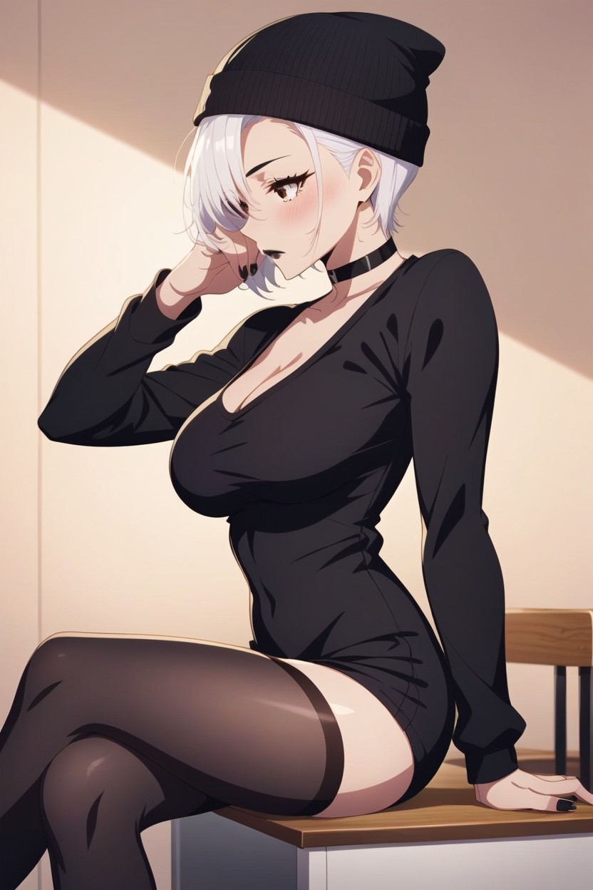 Side View, Cleavage, Wide Shot AI Porn