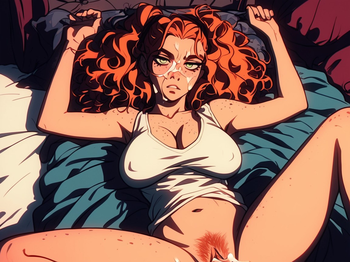 Ginger, Naked, Laying AI Porn