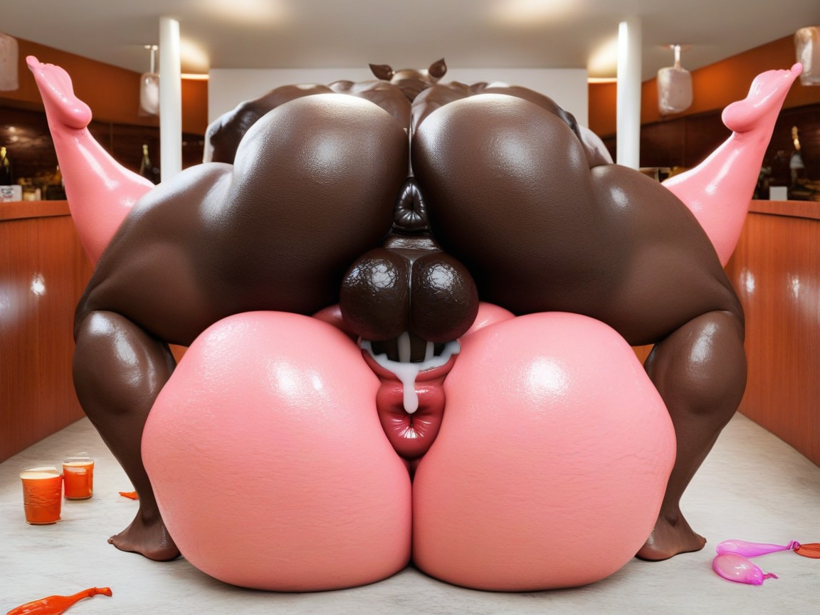 Strip Club, Hyper Bbl, Hyper Pig Ass Furry AI Porn