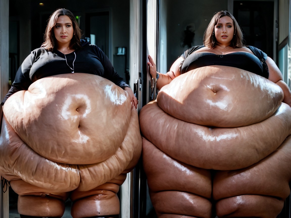 Ssbbw, Torn Clothes, Outgrowing Clothes AI Porn