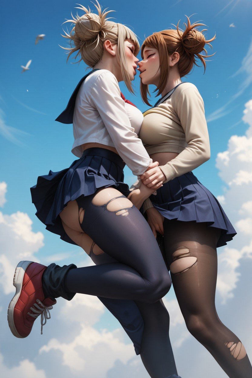 Kissing Himiko Toga, Pubic Hair, LesbianFurry IA