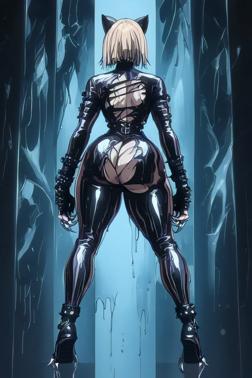 Rear View, Night, Full Body AI Porn