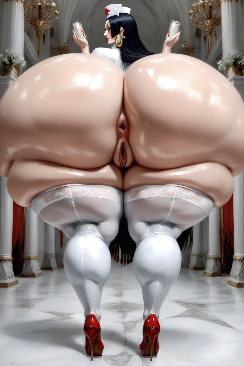 Hyper Butt, Waist, Hyper Massive Ass AI Porn