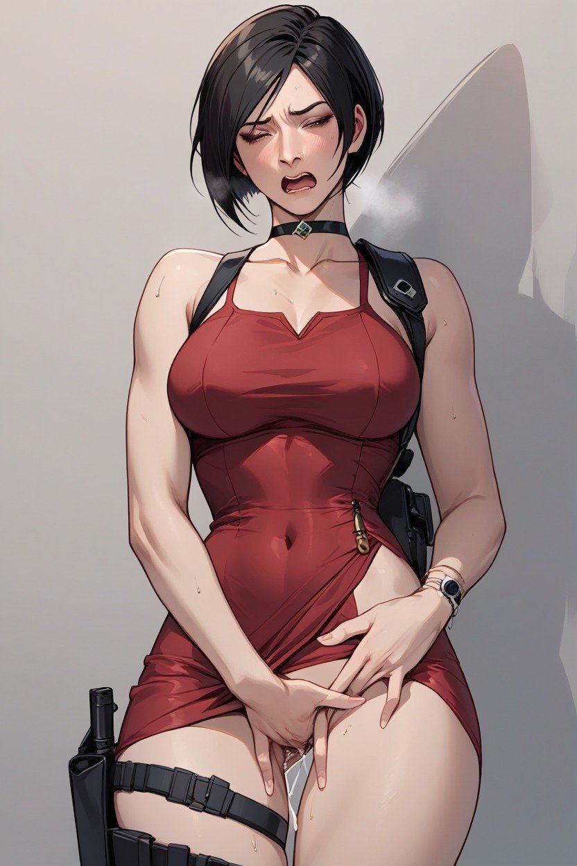 Female Masturbating, Standing, Ada Wong From Resident Evil人妖AI色情