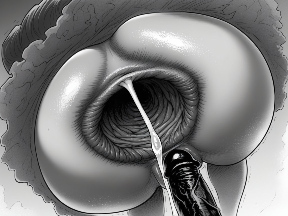 Cum Dripping Out Of Ass, Enormous Anal Gape, 18+ AI Porn
