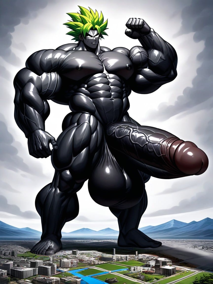 Giant, Huge Testicles, Black Skin Porno gay IA