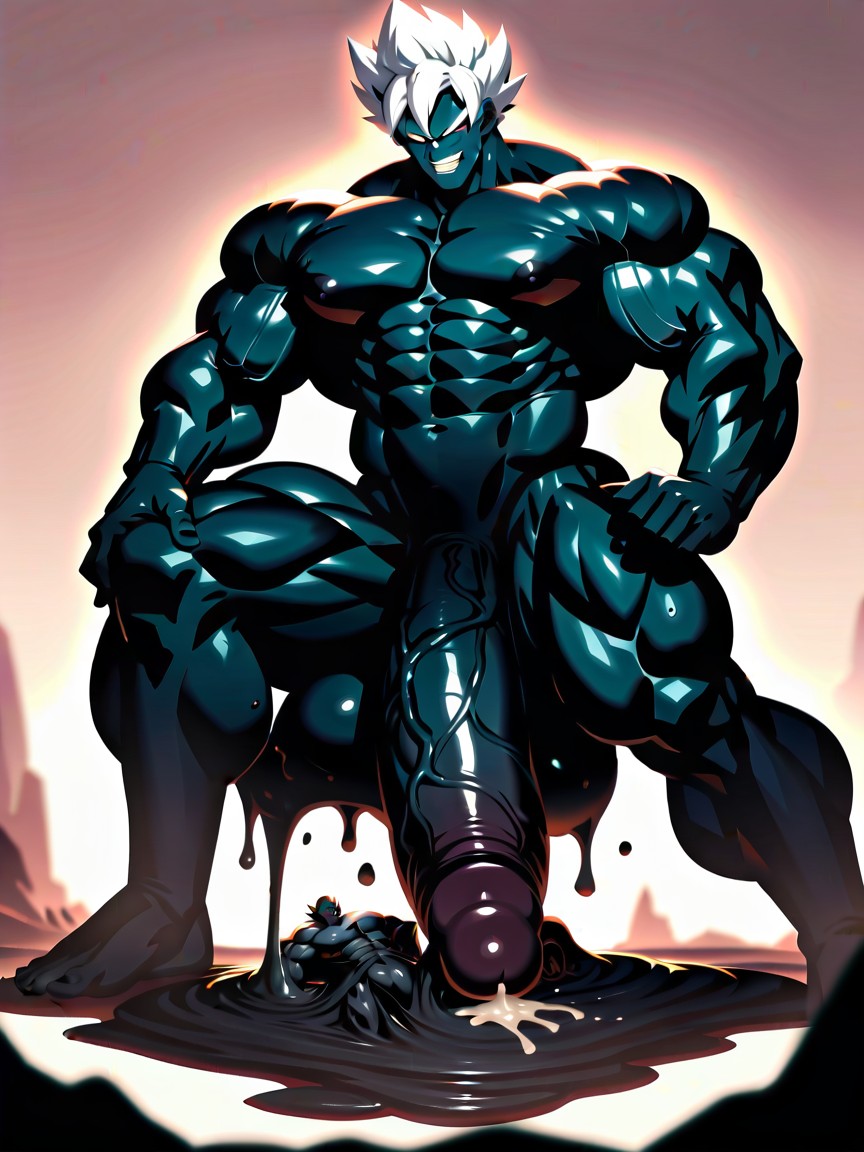Black Skin, Thick Thighs, Cum Dripping AI同性戀黃片