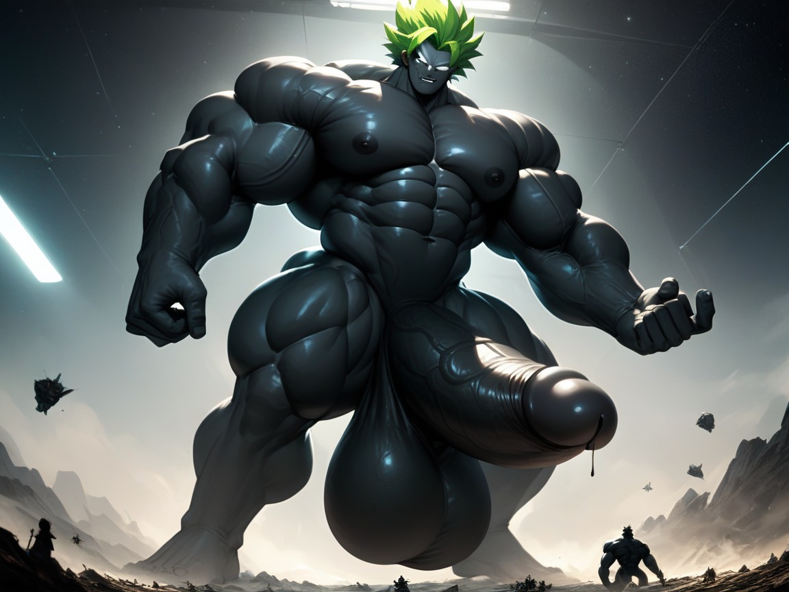 Hyper Macro, 極端なボトムヘビー, Huge Testicles ゲイAIポルノ