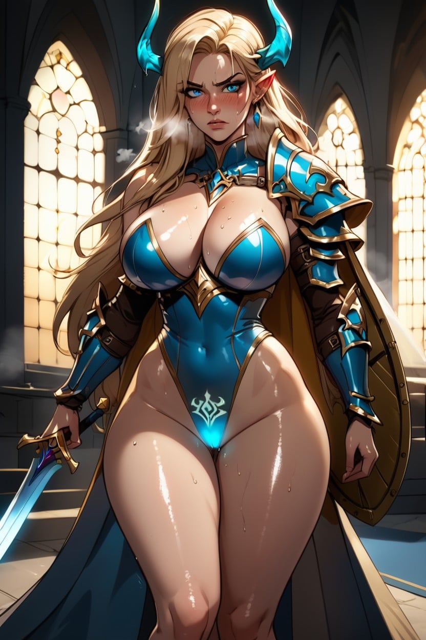 Female, Skinny, Intense Look AI Porn