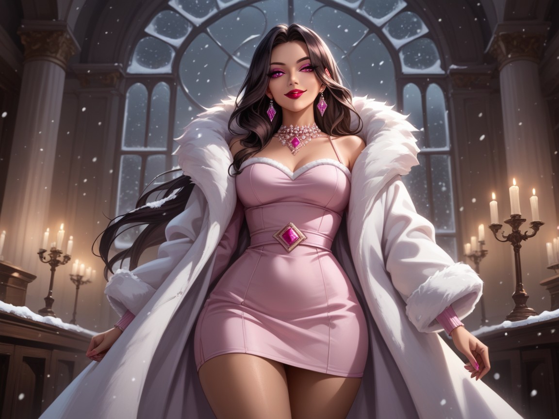 18+, Wide Round Hips, Opulent Mansion Background Hentai AI Porn