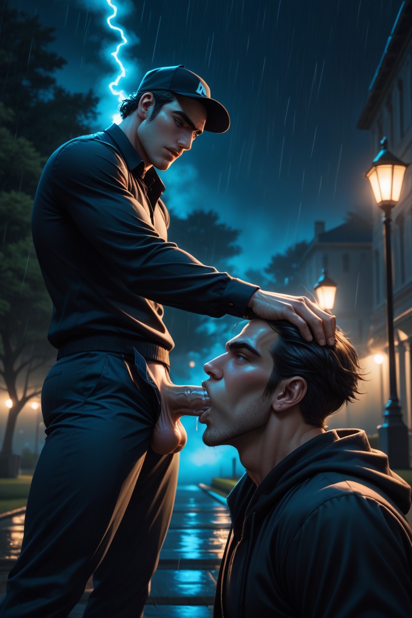 Grabbing, Aggressive Deepthroat, Brown Leg Straps AI同性戀黃片