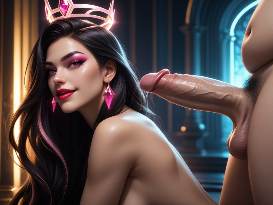 Empress, Futuristic Setting Corporate Suite Background, Woman On All Fours Porno latina IA