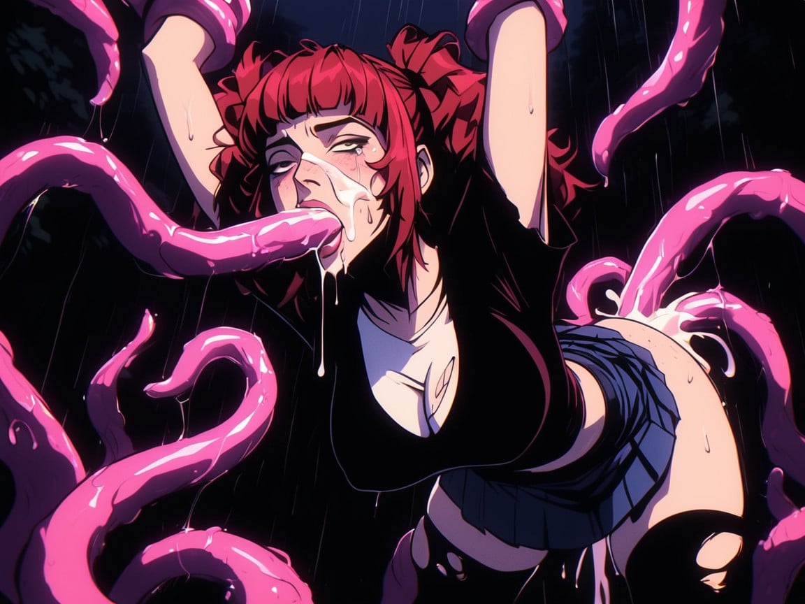 Licking Tentacle, Muggy Lighting, Wet Penis AI Porn