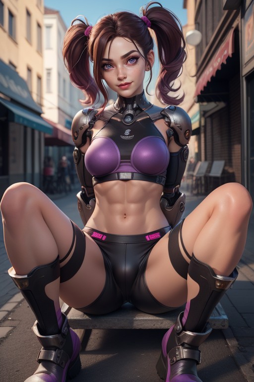 Cyborg, Makeup Eyes, 3d AI Porn