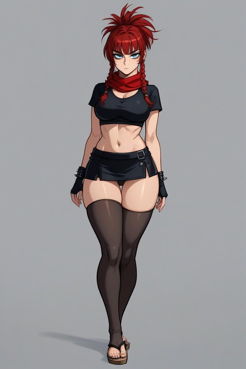 Very Wide Hips, Toes, Front View AI Porn