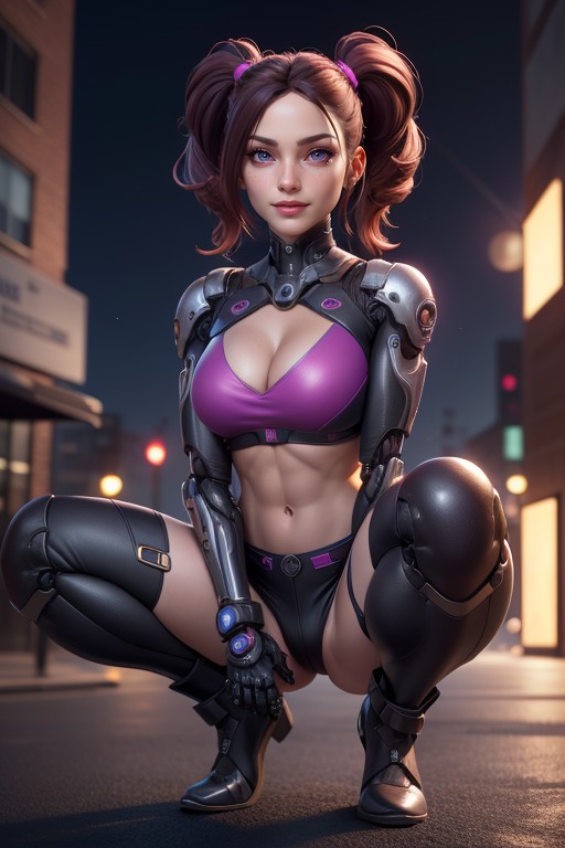 Mischievous (smiling While Blushing), 3d, Hot Shorts AI Porn