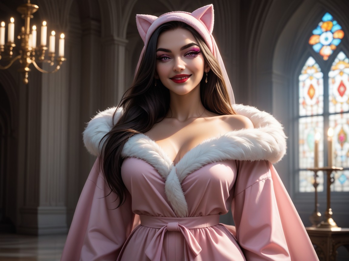 Low Breast Length, Mansion, Pyjamas Hentai AI Porn