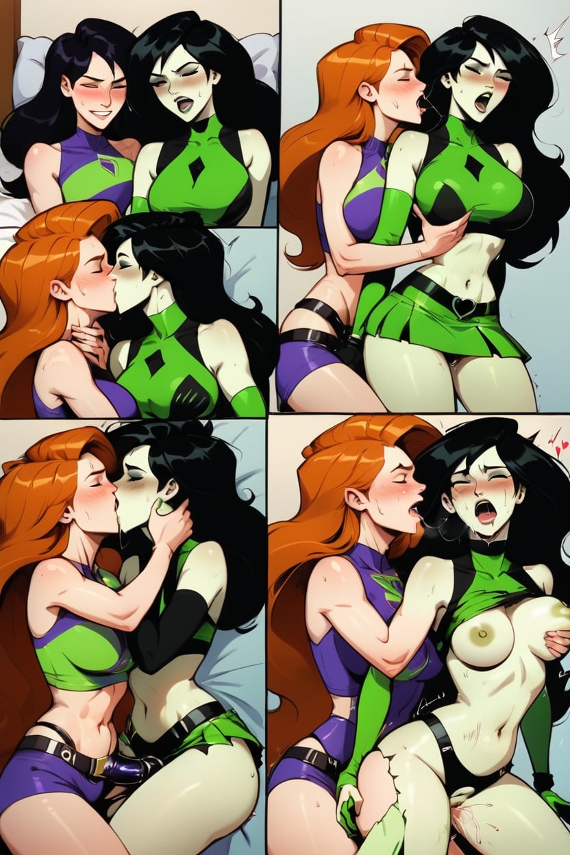Words, Comic Panels, From Behind Porno IA