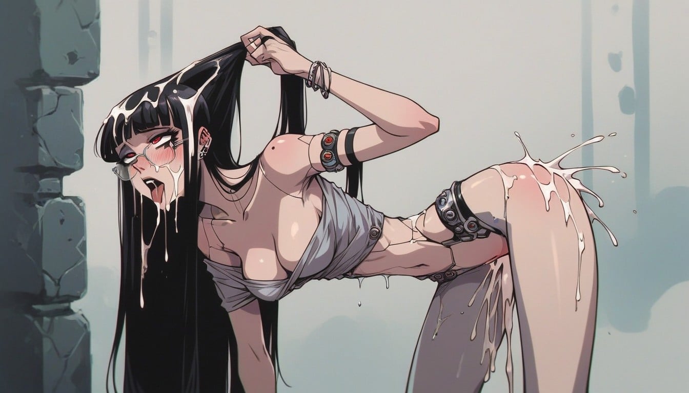 Freckles On Cheeks, Japanese Woman, Blushing Hentai IA