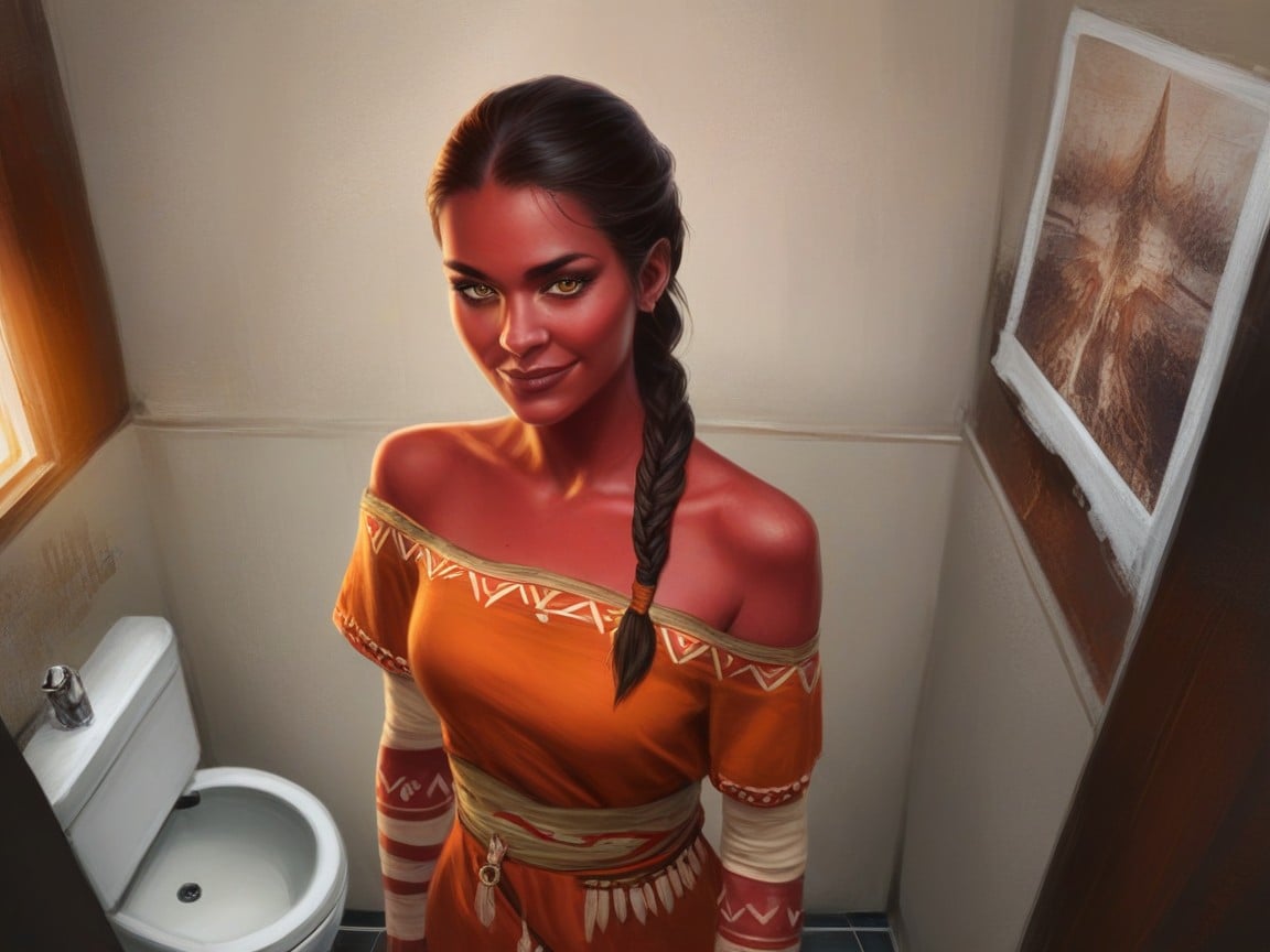 Red Skin, Nsfw, Hourglass Body Type AI Porn