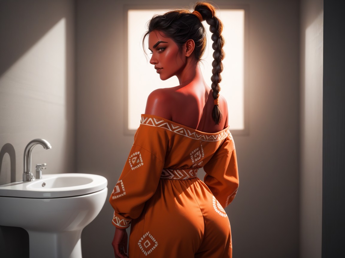 Chest And Hips Proportionate, Pyjamas, Saturated Colors Hentai AI Porn