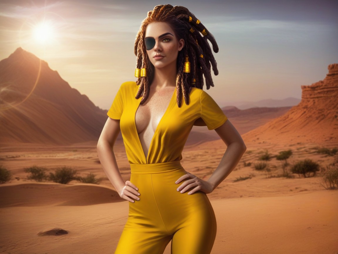 Freckles On Face, Chest And Hips Proportionate, Ombre Dure Porno IA