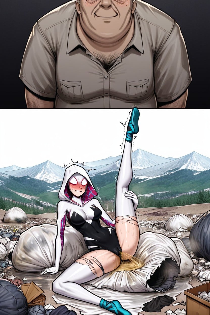 Trash Bags, Semi Realistic, Sensuality Hentai AI Porn