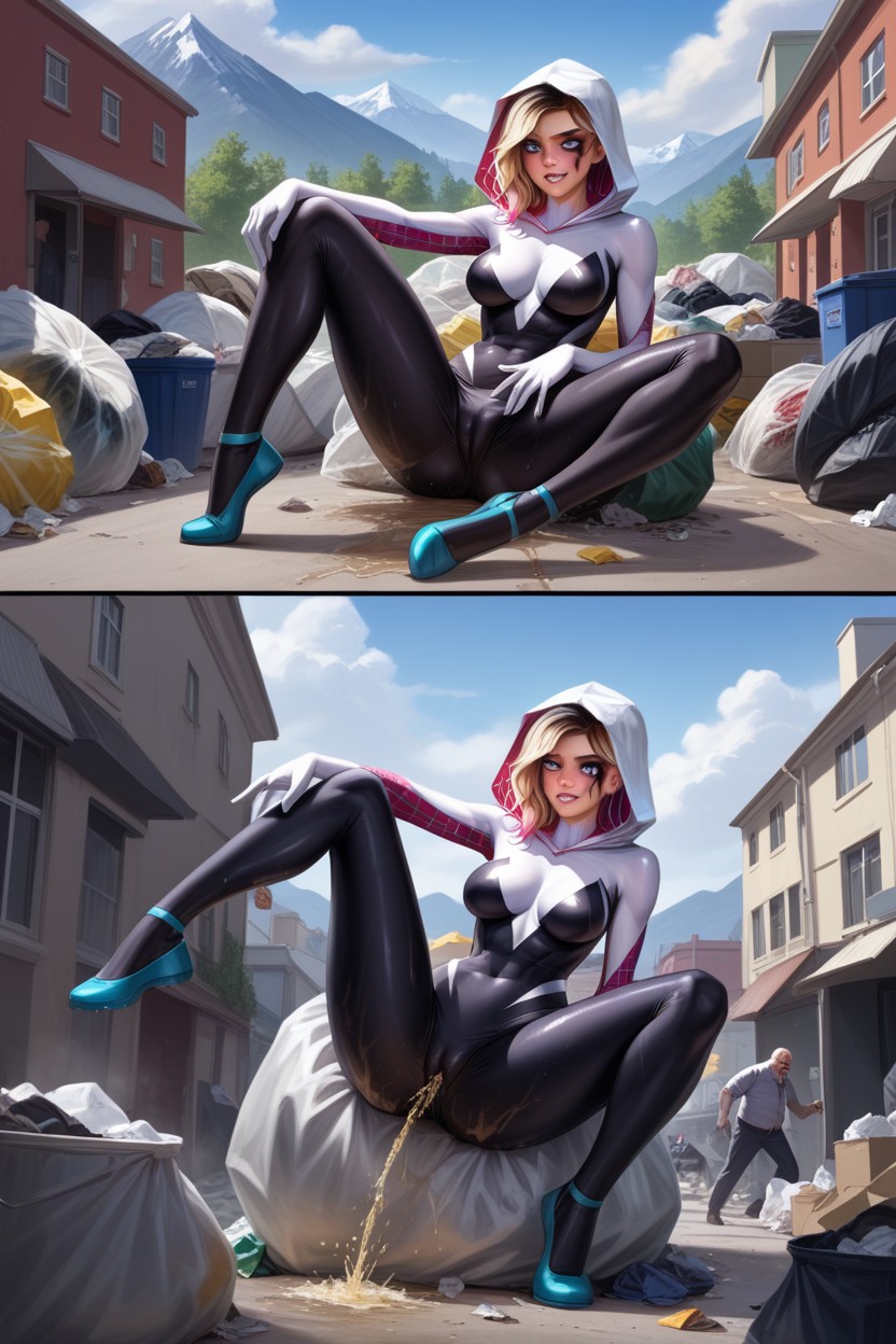 Pile Of Garbage, Large Ass, Long Legs Hentai AI Porn
